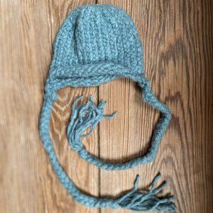Handmade Newborn Knit Hat Teal
